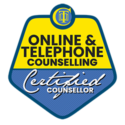 Online and Telephone Counselling certified counsellor logo